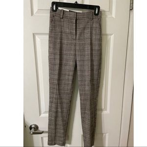 H&M straight leg plaid pant